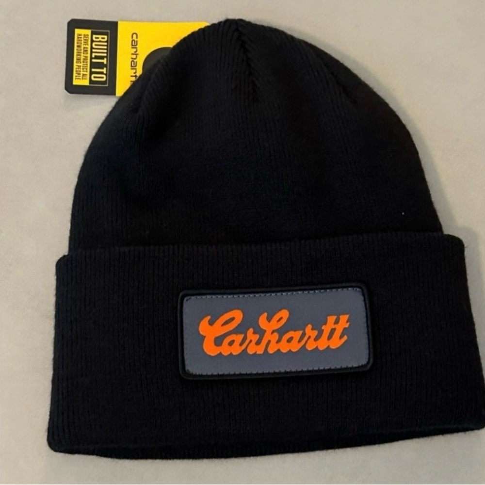 Carhartt Dark Beanie with Vibrant Logo